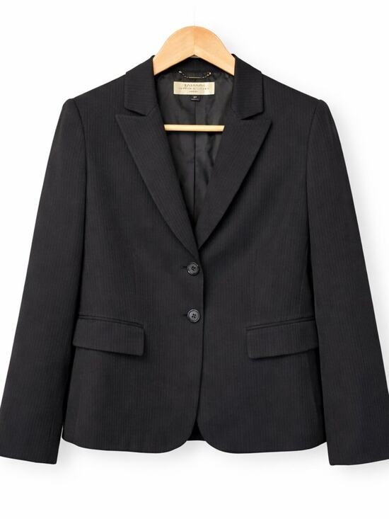 Tahari Arthur S Levine Jackets & Blazers - Tahari Arthur S Levine Blazer Womens Size 10P Black Single Breasted Classic